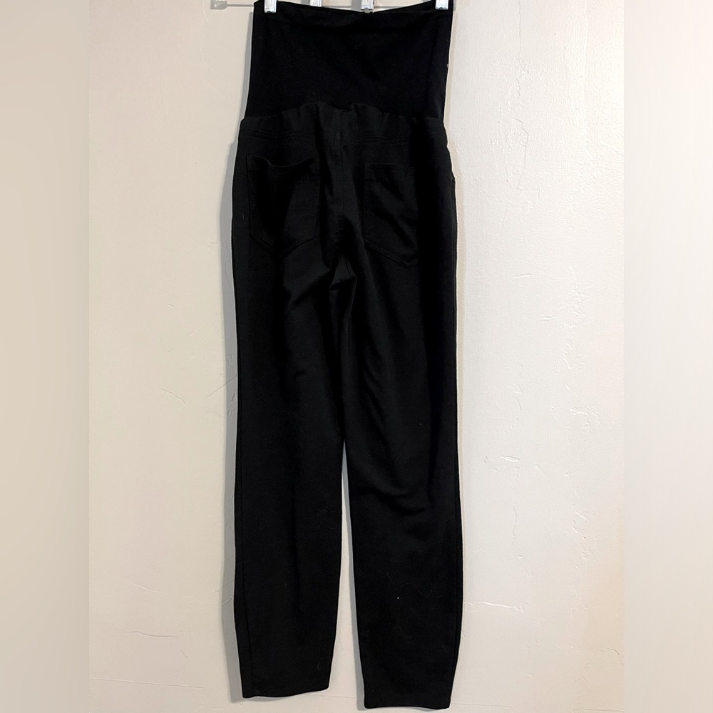 Motherhood maternity black leggings, size petite small!